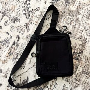 BEIS Black Belt Bag for Men
